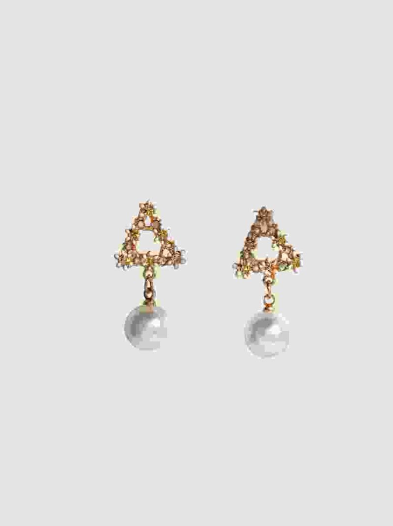 Gold Plated Pearl Earring
