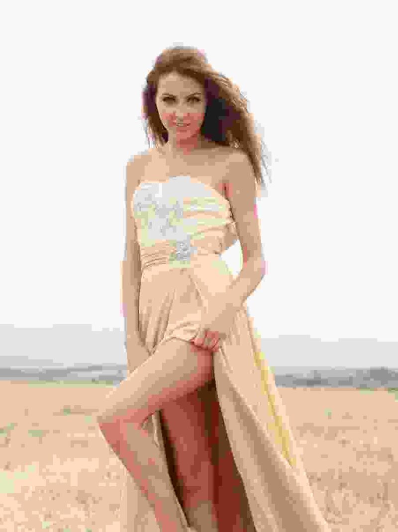 Side Slit A-Line Long Dress