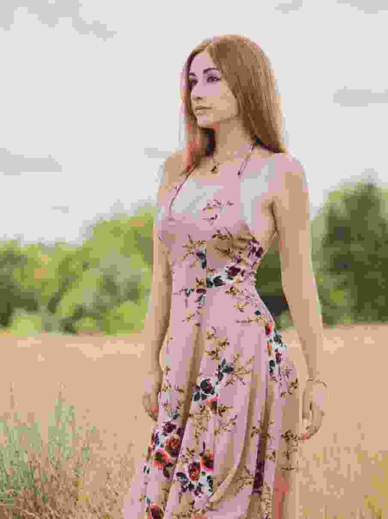 Flare Pink Short Dress