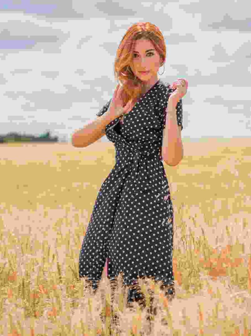 Polka Dots Printed Dress