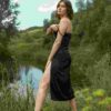 Sleeveless Solid Mini Dress - Image 3